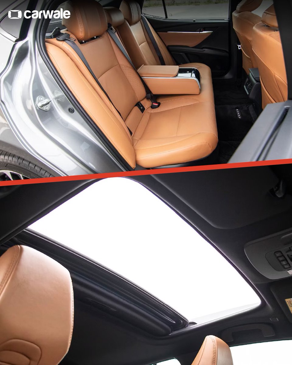 CarWale's tweet photo. Elegance meets efficiency with the Toyota Camry. ✨

From its sleek yet sophisticated design to a plush, spacious cabin packed with premium features, this luxury sedan blends comfort with performance. 

#toyota #camry #toyotacamry #cwphotos #cars #automobiles #carupdates https://t.co/ts60D53Gyp