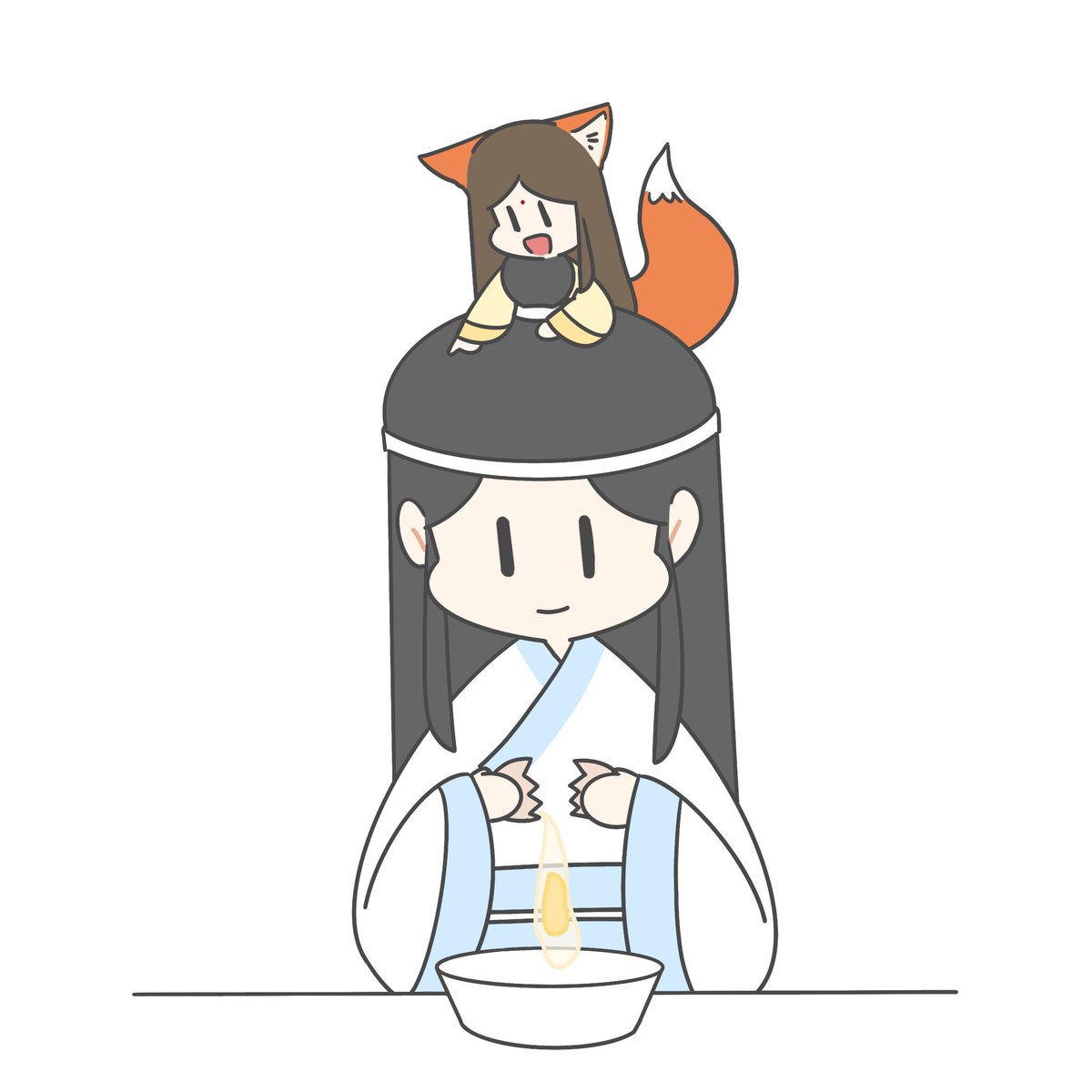 狐狐瑶指挥蓝曦臣做饭🍴
#MDZS #MXTX #xiyao #LanXichen #JinGuangyao