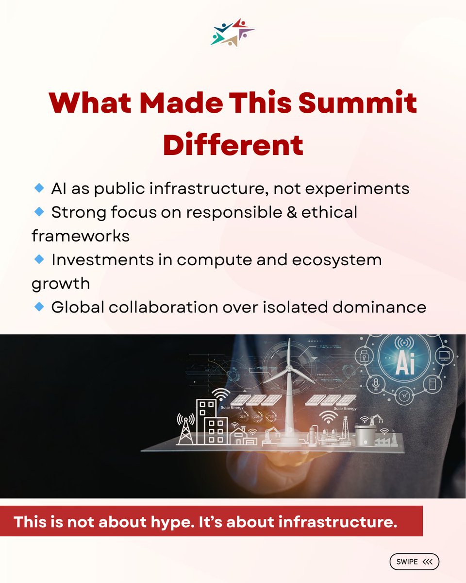 YBrantWorks's tweet photo. The recently held #AIImpactSummit2026 showed AI’s shift from experimentation to execution. 

The question now: Are you building AI as a feature or as infrastructure?

#YbrantWorks #AIImpactSummit2026 #EnterpriseAI https://t.co/RTk8f9p86P