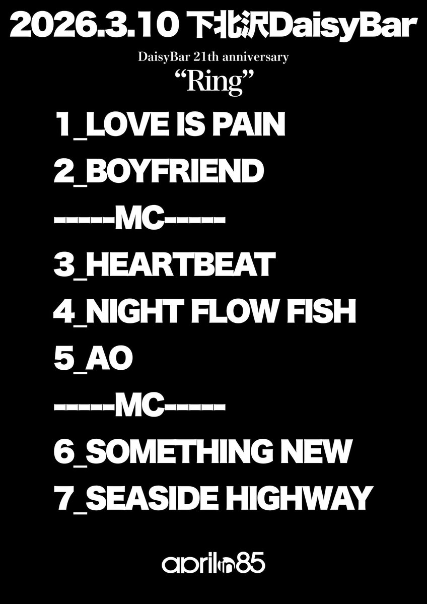 April in 85 official tweet media