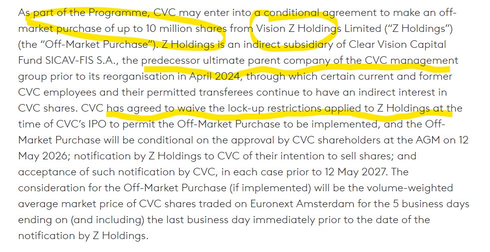 NicoInberg's tweet image. Mooi man, #CVC gaat eigen aandelen inkopen voor 350 mln en koopt en passant ook even wat partners uit als ik t goed begrijp. Lock up gaat er af. Lijkt erop dat ze er niet heel veel vertrouwen meer in hebben