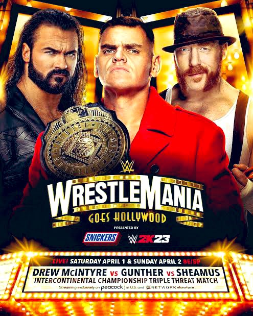 ShoneCold's tweet image. 📸 WrestleMania 3️⃣9️⃣ 📸 

Posting a photo each day with a Wrestler I’ve met from each #WrestleMania on the run up to #WrestleMania42 &amp;amp; trying to avoid duplicates 

This match stole #WrestleMania39 weekend, @Gunther_AUT vs @DMcIntyreWWE vs @WWESheamus for the IC Title 

#Banger