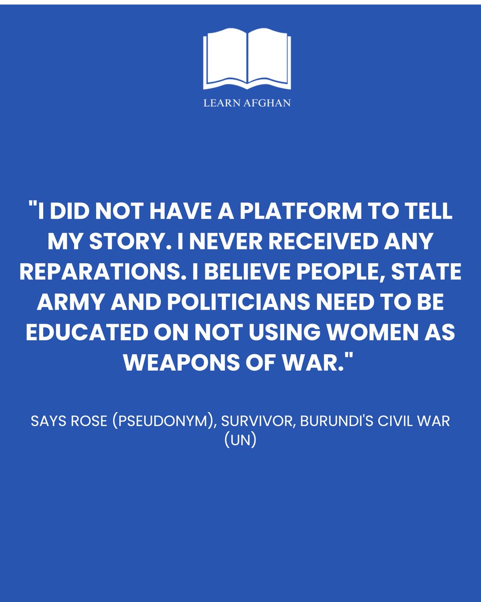 BarakPashtana's tweet photo. Ending conflict-related sexual violence starts with accountability. Survivors deserve justice, protection, and global attention.
#CSW #EndGBV #cswweek https://t.co/A1MwQ3Do9e