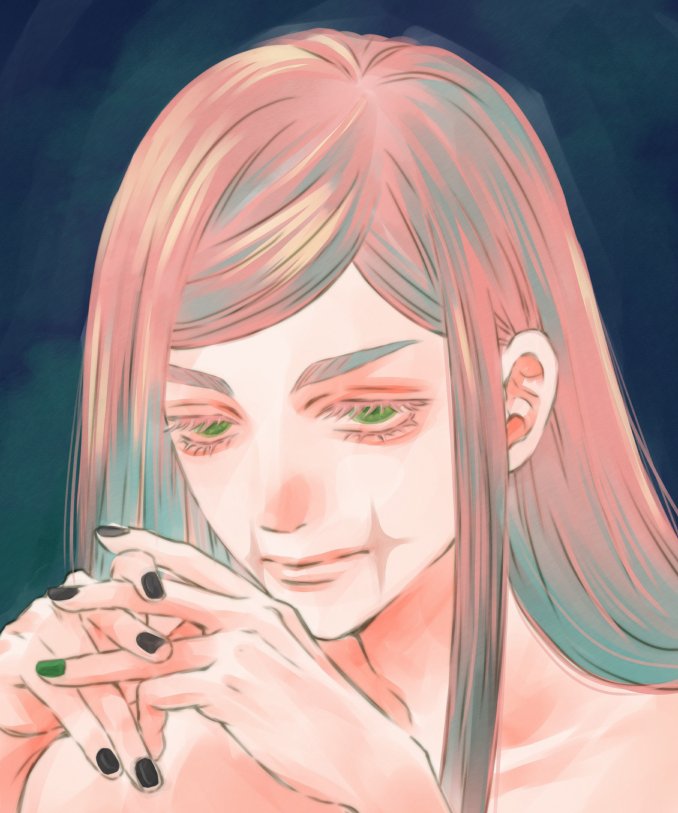 c7_manji's tweet photo. 厚塗りもどき練習ちよ https://t.co/yZQb9Mp82j