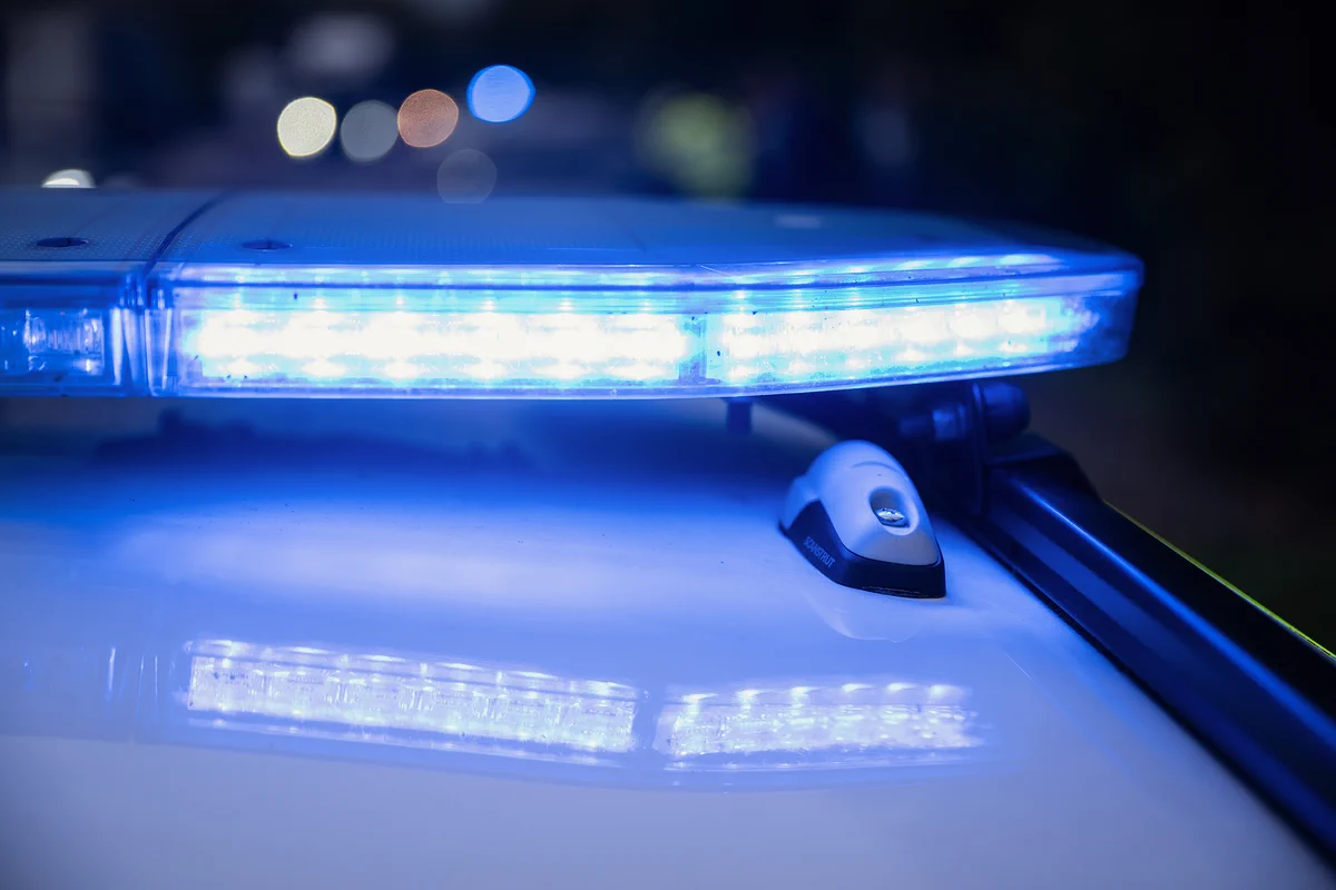 A police blue light.