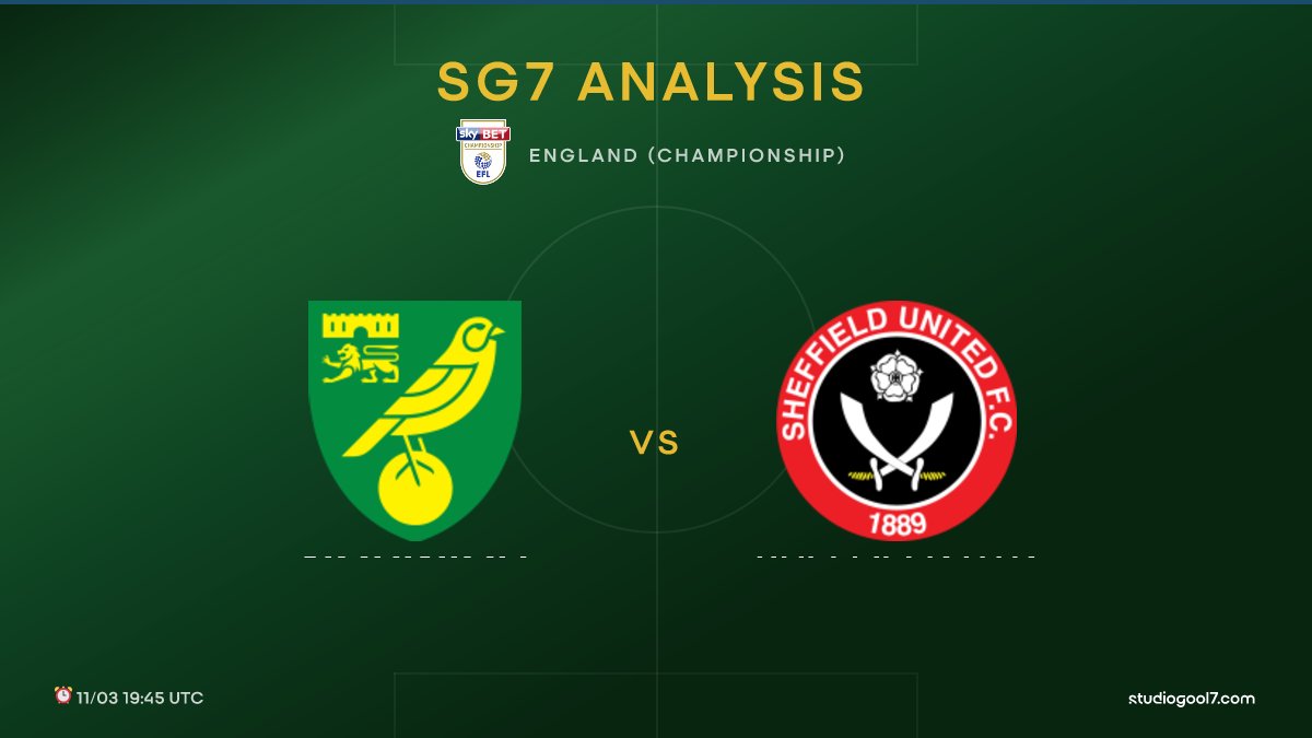 StudioGool7's tweet image. 🔥 Norwich vs Sheffield Utd
🏟️ England (Championship) | ⏰ 11/03 19:45 UTC | 📊 68%
📖 Full analysis 👇
studiogool7.com/analysis/13869…

#NORSHE #EnglandChampionship #StudioGool7 #FootballStats