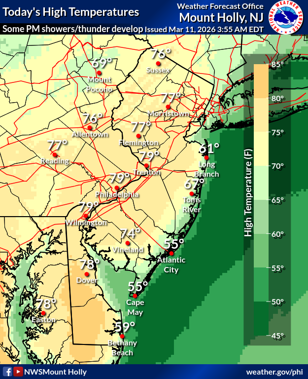 NWS Mount Holly tweet media