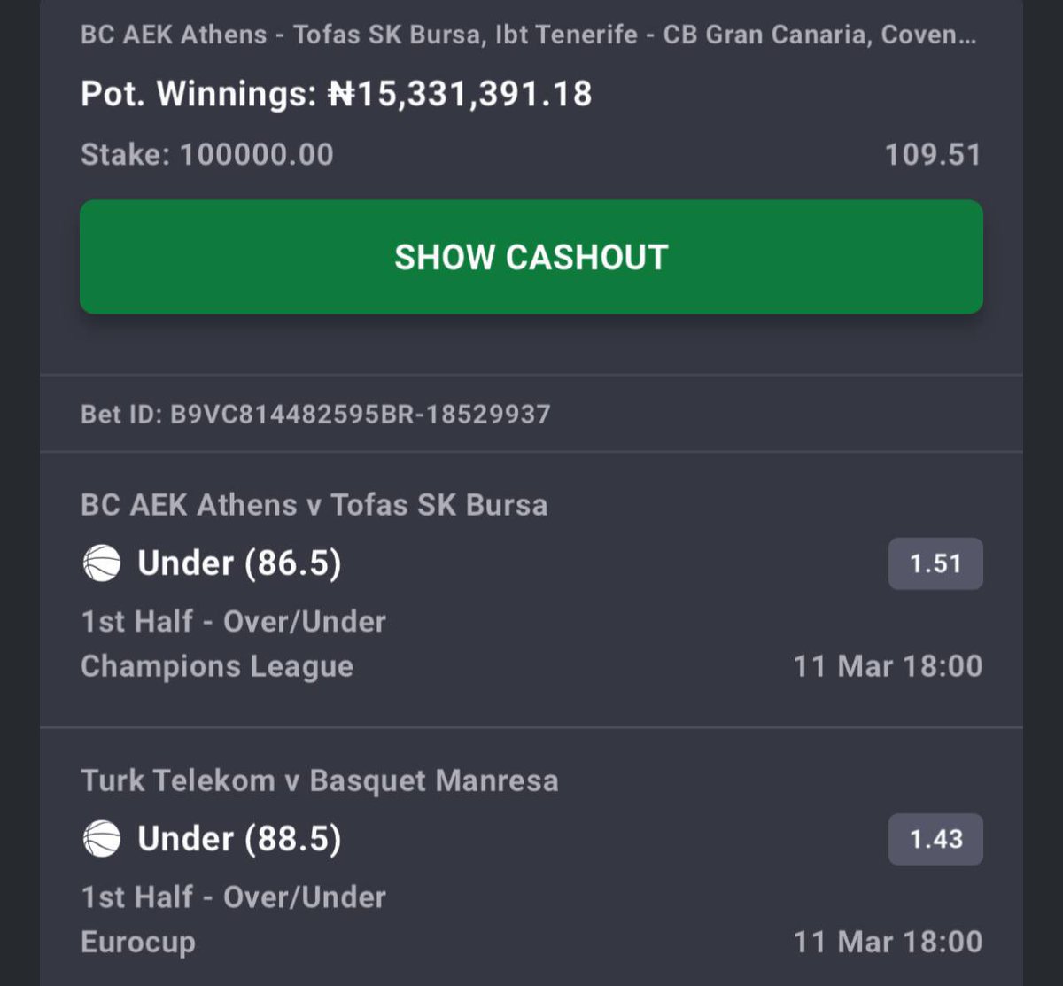 LORD it’s urgent 🔞🔞🏀🏀🚨🚨

56MPQZL
56MPS3P

56MQCML
56MQFTW
56MQM25

#Bet9jaCode 🇳🇬