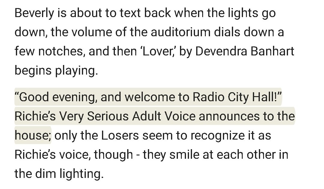 richie doing his own PA oh i love this (10/10 song choice too holy)