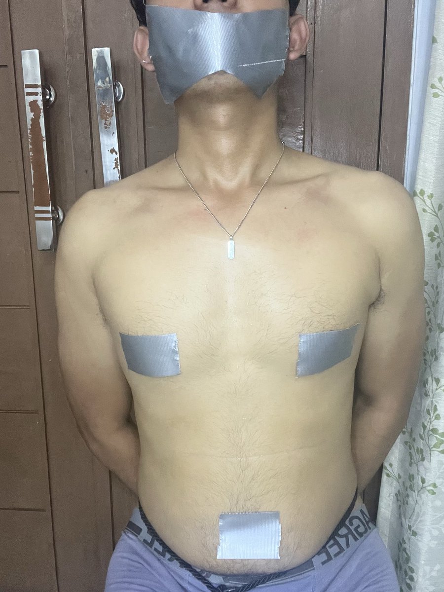 BDucttape's tweet photo. I’m back guys!
Something NEW was here 🥵
Which one is your favorite?
Black or Silver duct tape?
#kidnapped #bondage #ducttape 
#tiedup #hostage #bdsm #gaybondage https://t.co/rnWIpLjfX2