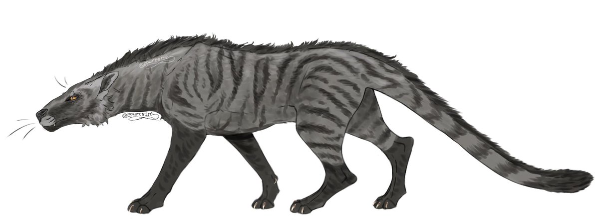 nourcesse's tweet photo. Vishnuictis sprite for my spec evo bestiary!!! Lovable kitty of the miocene. 

#paleoart #digitalart #speculativeevolution https://t.co/X7O2gnVvhT