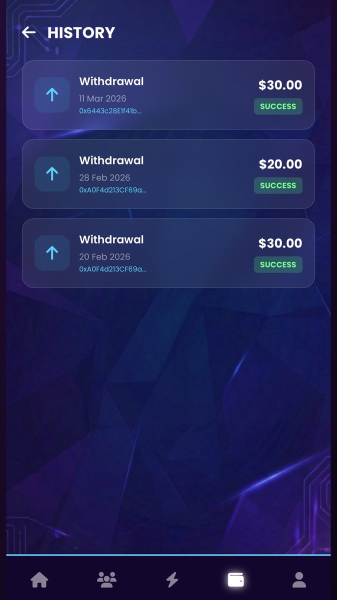 TheAlphaSquad07's tweet photo. 🚀 Withdrawal Success Continues! 🔥
The Alpha Squad Team is making waves with successful withdrawal proof from Nexo Mine!
✅ Real withdrawal proof
✅ Real crypto farming rewards
Early members are already enjoying the benefits. 🚀
https://t.co/hFbWHyWv71
#NexoMine #AlphaSquad https://t.co/pD8M1oXCuW