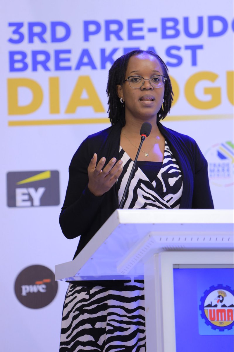 newsUMA's tweet photo. Insightful presentation from Anna Nambooze, Country Director @TradeMarkAfrica (Uganda & South Sudan)
the critical role of trade facilitation under the AfCFTA highlighting how Uganda can leverage the framework to boost intra-African trade, reduce barriers, and enhance competitiveness for local businesses 

#Prebudgetdialogue26