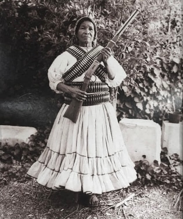 A woman fighter from the Tarahumara mountains of Chihuahua who took part in the Mexican Revolution.