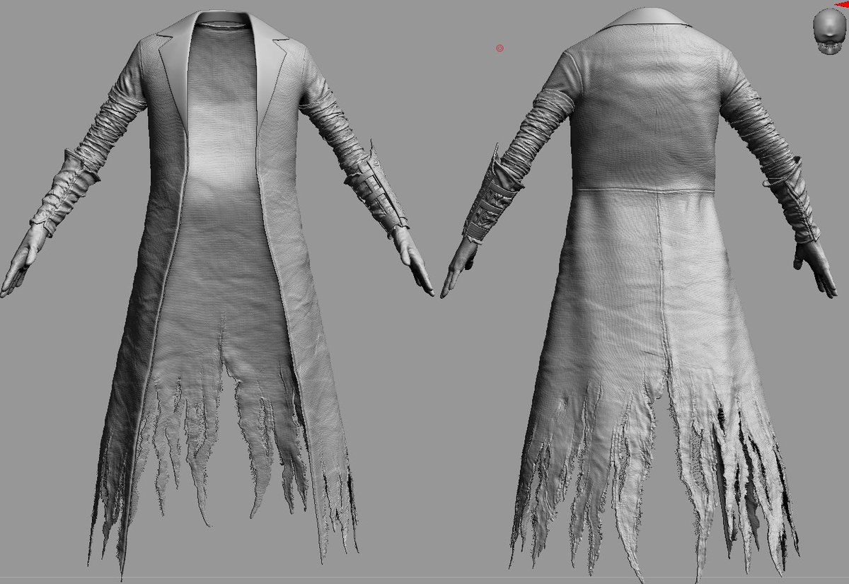 forsenPoro's tweet photo. Bloodborne - Old Hunter 3D Fan Art Day015. Jacket. WIP . #zbrush #bloodborne #3dart #bloodbornefanart #darkfantasy #fromsoftware #goth #3dbloodborne #soulslike #darksouls #CharacterArt #3dface #3dsculpt #3dmonster #wip #3dwip https://t.co/xiwv92TgXz