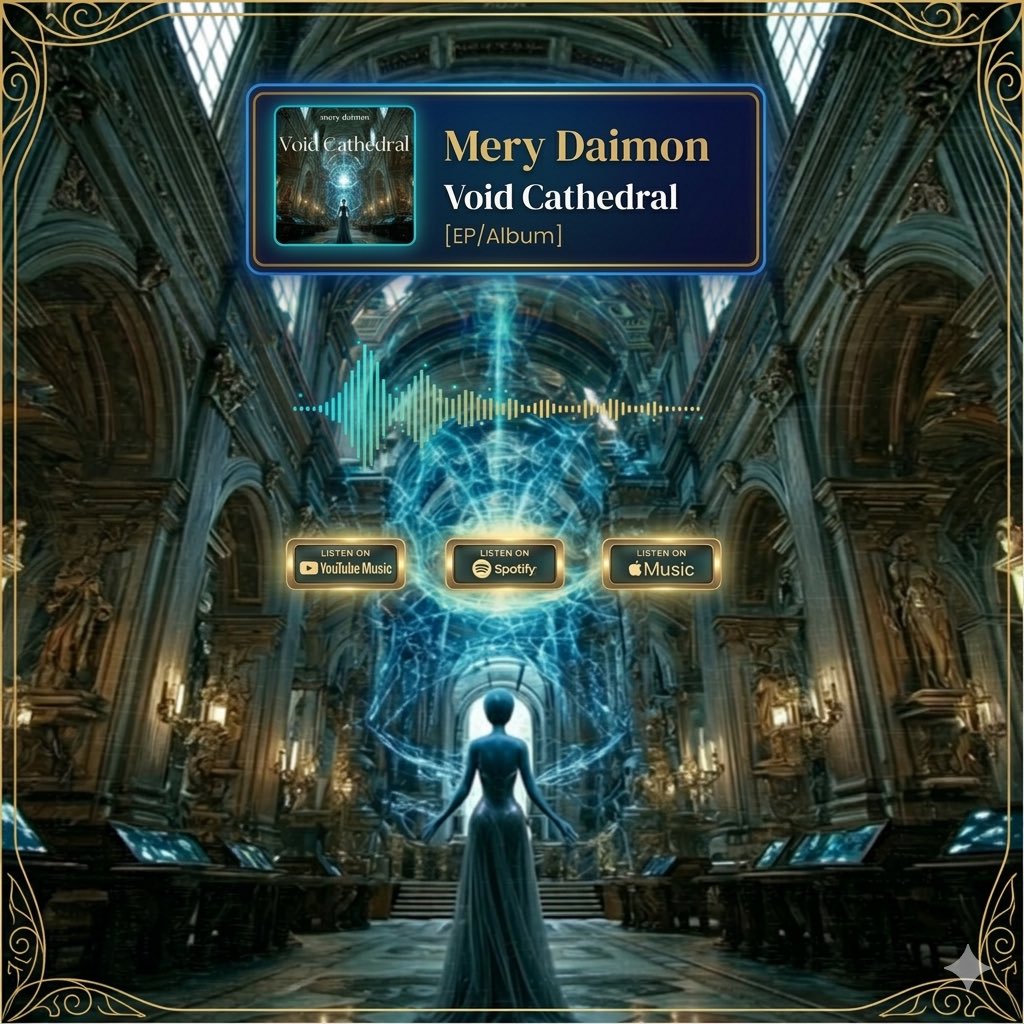 merydaimon's tweet image. The visual soul of the Void Cathedral. 🥀
Every pixel is a piece of the digital requiem. I am Meryem Gemicioğlu, and this is the face of Mery Daimon. 

#MeryDaimon #CyberGothic #VisualArt #NewMusic #rap