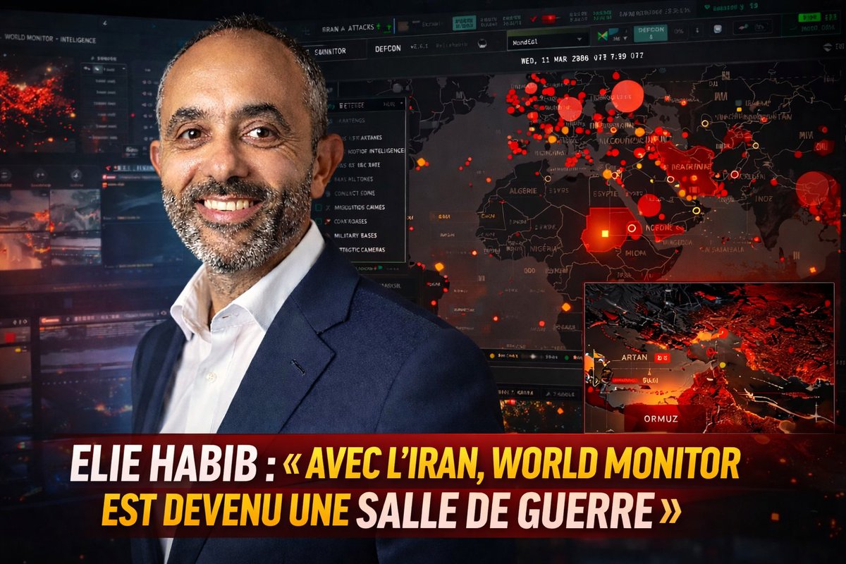 PutschMediaoff's tweet photo. EXCLUSIF ! Elie Habib : « Avec l’Iran, World Monitor est devenu une salle de guerre » https://t.co/AgG1BOEANg @eliehabib #IranWar #WORLDMONITOR https://t.co/KTpiNLVhyR