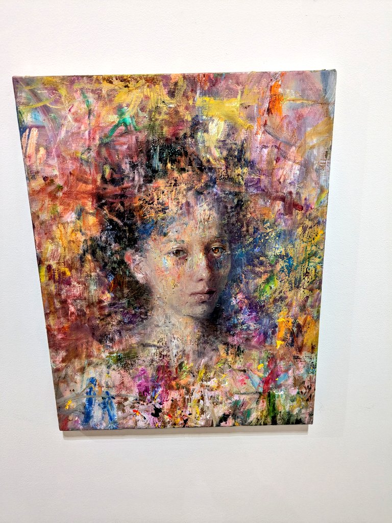 ラストも同じく帝国ホテルプラザTAKU SOMETANI GALLERYにて山田優アントニ( <a href="/yuanthony/">山田優アントニ</a> )「WAVES」〜3/17

色彩の集合体が神々しくて凄かった。写真だと分かりづらいんだけど、ラストの一枚は特に画サイズも大きく、武内さん→多田さん→の流れで見ていくとラスボス的な登場で度肝を抜かれた。