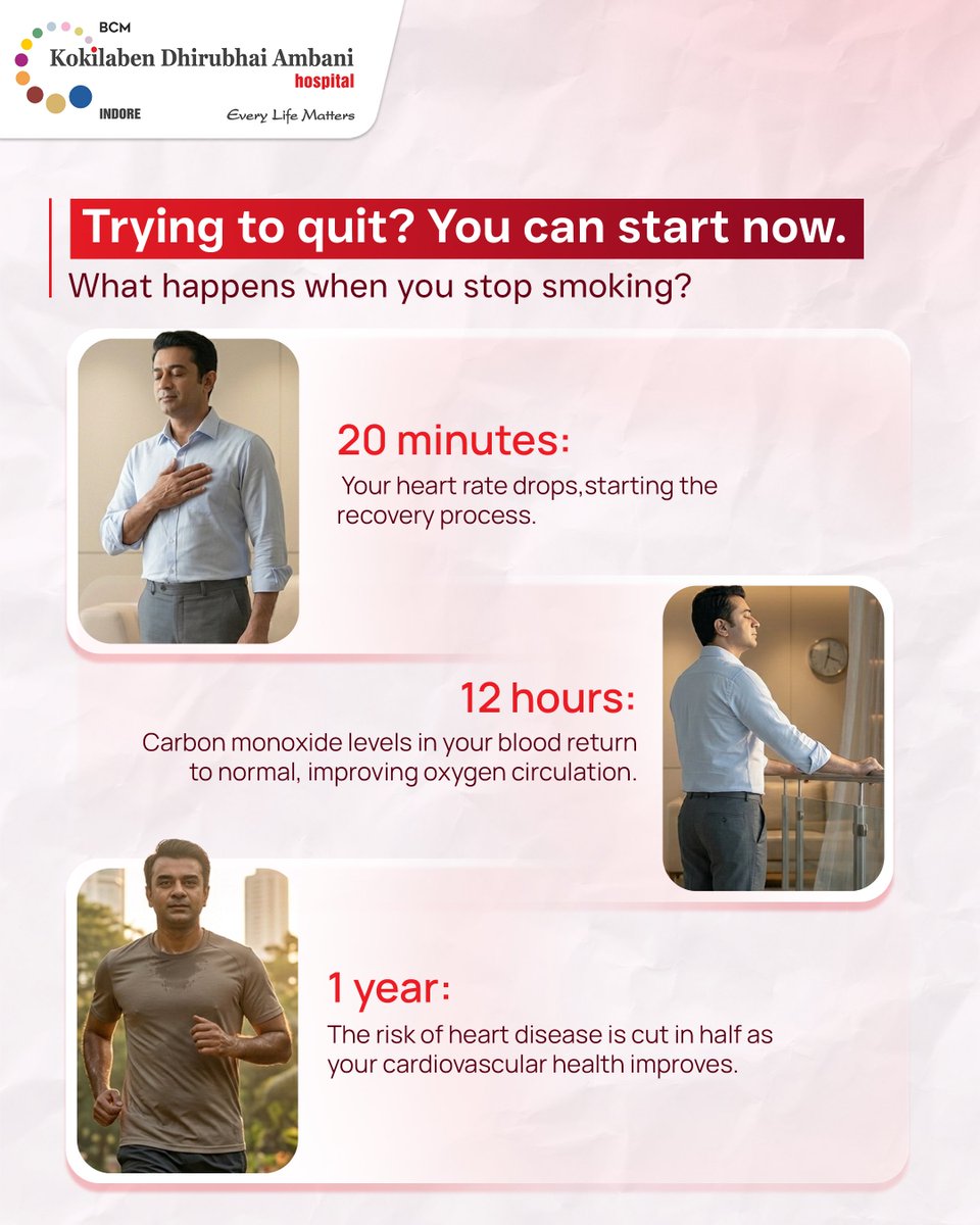 KDAHIndore's tweet image. Every cigarette harms more than the smoker. Secondhand smoke puts loved ones at risk too. The moment you quit, your body begins to heal. This #NoSmokingDay , choose a healthier life for you and your family. #EveryLifeMatters