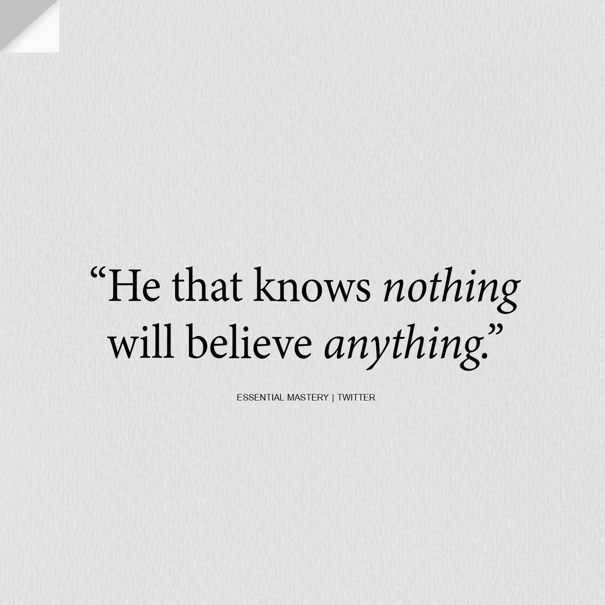 EssentialMastry's tweet photo. Thomas Fuller said this more than 300 years ago, and it’s still true today. https://t.co/KMC5ramg3Q