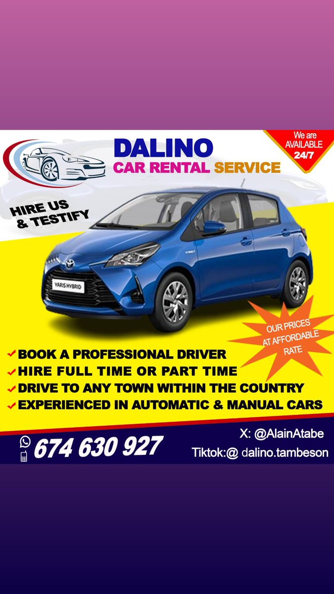 AlainAtabe's tweet photo. Hire..... Hire...... Hire
Always avaliable https://t.co/Qeu9g92AR0