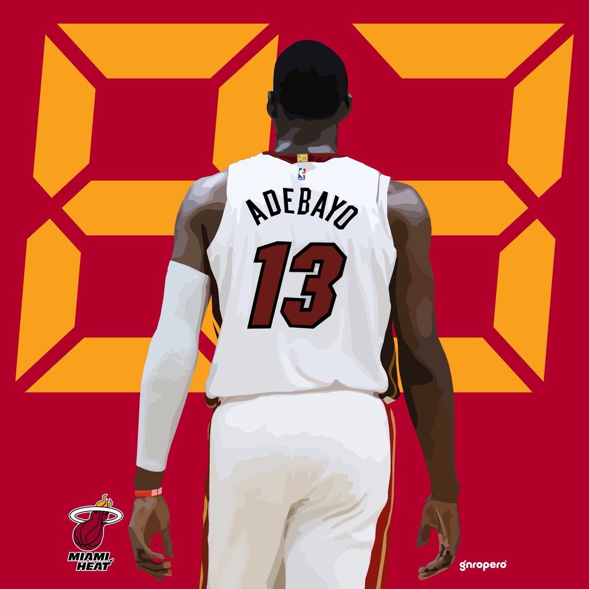 Gil_Rocks's tweet photo. Bam! 8️⃣3️⃣! #bamadebayo #83points #miamiheat #nba #nbabasketball #basketball #sportsdesign #nbaart #sportsart #artshare #vector #vectorart #vectorartwork #vectorillustration #digitalart #graphicart #adobeillustrator https://t.co/qBZcrhdPiI