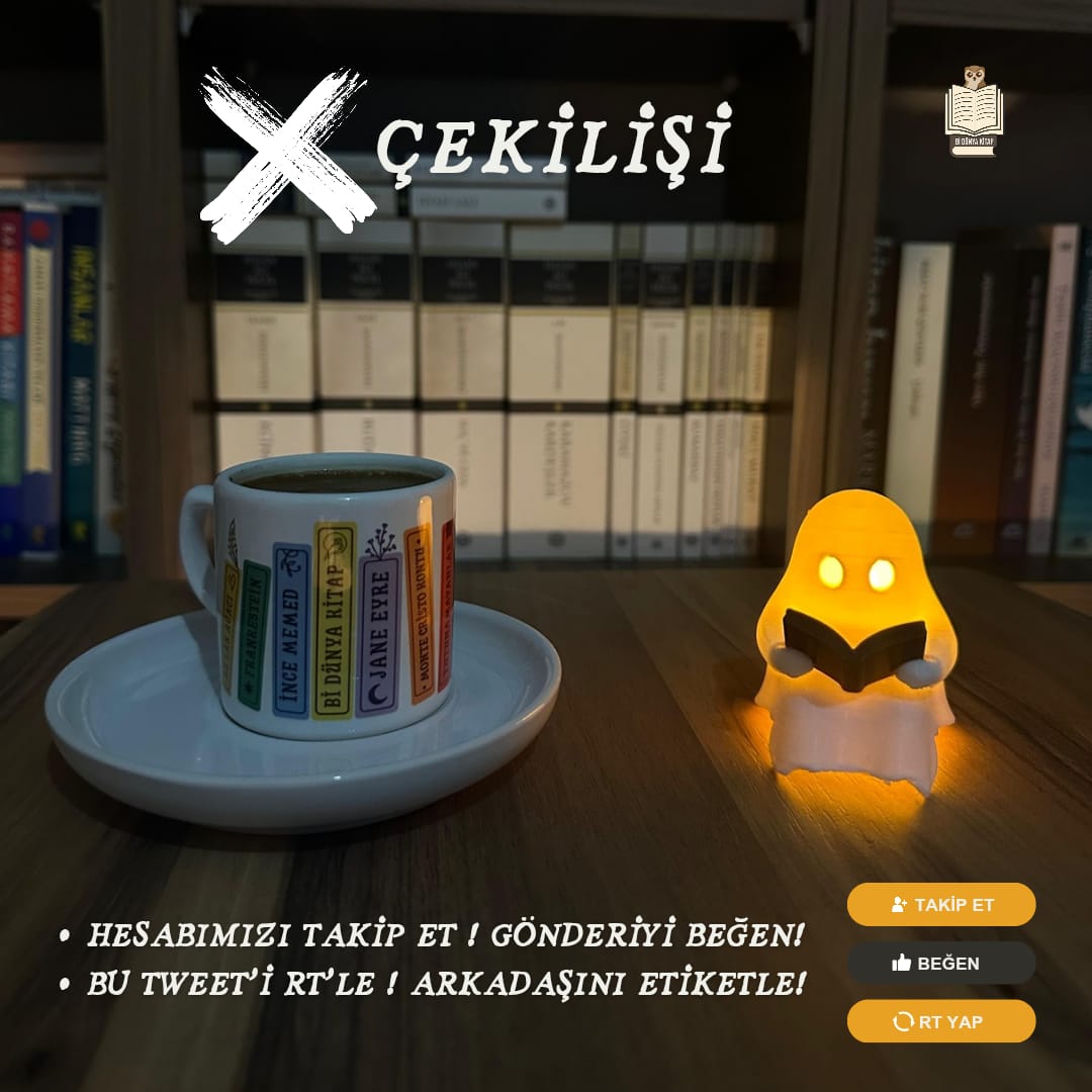 📚 BAYRAM ÇEKİLİŞİ! 
📷TÜRK KAHVE FİNCANIMIZ VE KİTAP OKUYAN HAYALET HEDİYEMİZ 🎁
YAPMAN GEREKENLER ;
📷 Bizi TAKİP ETMEN
📷 Arkadaşını ETİKETLEMEN
📷 BİLGİ: Ne kadar çok yorum, o kadar şans! (Her farklı etiket +1 hak kazandırır UNUTMA !) 
NOT 📷 : ÇIKAN SONUÇTA ÇEKİLİŞ HESAPLARI