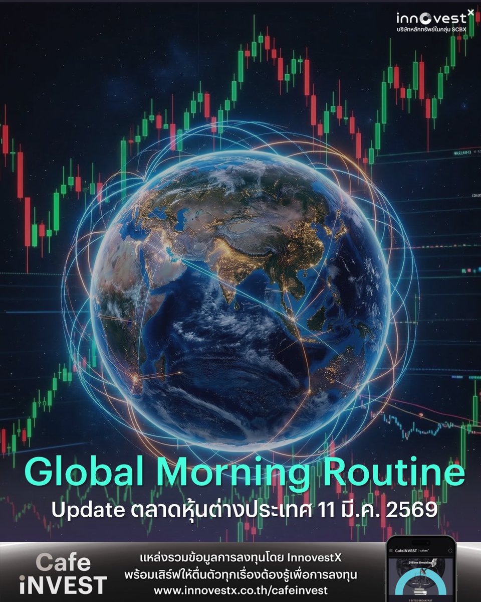 invxsecurities's tweet photo. #GlobalMorningRoutine
⚡️Update ตลาดหุ้นต่างประเทศ ประจำวัน 11 มี.ค. 2569
🇺🇸ตลาดหุ้นสหรัฐฯ ปิดลบและผันผวนสูง นักลงทุนยังจับตาความตึงเครียดระหว่างสหรัฐฯ–อิหร่านอย่างใกล้ชิด
📊 $ORCL (Oracle) งบออกมาดีกว่าคาด หนุนจากรายได้ Cloud Infrastructure โต พร้อม RPO ที่เพิ่มขึ้นและปรับเพิ่มคาดการณ์รายได้ FY27 ขณะเดียวกันคง CAPEX FY26 ระดับเดิม สะท้อนการคุมต้นทุนที่ดี มุมมองเป็นบวก
🔵 $META มีพัฒนาการเชิงบวกจาก
1.) เข้าซื้อ Moltbook แพลตฟอร์มโซเชียลมีเดียสำหรับ AI Agents
2.) เตรียมปรับขึ้นค่าธรรมเนียม Ads คาดช่วยหนุนการเติบโตธุรกิจ
🇹🇼 $TSM (TSMC) ยอดขาย ม.ค.–ก.พ. โต 30% YoY จากดีมานด์ AI แม้อาจอยู่ล่างของ guidance จากค่าเงินแข็งและตลาดมือถือ–PC อ่อนตัว แต่ระยะกลางยังได้แรงหนุนจากชิปขั้นสูงและ AI accelerator ส่งผลบวกต่อห่วงโซ่เซมิฯ เช่น
$TSM (TSMC), $NVDA (Nvidia), $AMD, $AVGO (Broadcom), $MRVL (Marvell)
🏦 $C (Citi) และ $BAC (BofA) ชี้ธุรกิจตลาดทุน 1Q26 ดีกว่าคาด จากความผันผวนของราคาน้ำมันและโลหะ หนุนปริมาณซื้อขาย FICC เป็นบวกต่อธนาคารที่มีธุรกิจตลาดทุนสูง เช่น $GS (Goldman Sachs), $MS (Morgan Stanley), $DB (Deutsche Bank)
✈️ $BA (Boeing) หุ้นร่วง 3.2% หลังพบปัญหาสายไฟใน 737 Max แม้ก.พ.ส่งมอบ 51 ลำสูงสุดในรอบหลายปี แต่ประเด็นคุณภาพกระทบความเชื่อมั่น มองเป็นลบและยังชอบ $AIR (Airbus) มากกว่า
🚗 $NIO พลิกมีกำไรจากการดำเนินงานครั้งแรกจากยอดขายรถที่โตแรงและมาร์จิ้นดีขึ้น ขณะที่ $VOW (Volkswagen) กำไรลดลงมากจากต้นทุน EV สูงและการแข่งขันจากจีนสะท้อนการแข่งขัน EV โลกยังรุนแรงและกดดันกลุ่มผู้ผลิตรถดั้งเดิม ภาพรวม เรามองว่าในระยะสั้นหุ้นกลุ่ม Automotive อาจยังเคลื่อนไหวจำกัด
========================
📌https://t.co/np5hp64RIO
========================
#WealthAlert #InnovestX #InnovestXResearch
