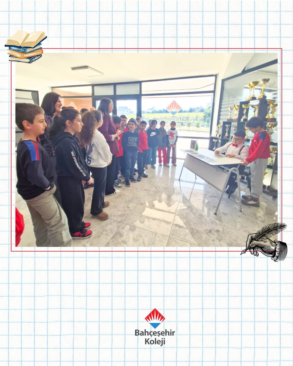 bahcesehirsinop's tweet photo. 📝 4-B sınıfı öğrencimiz Ayberk TEZCAN yazmış olduğu " Robot İstilası " adlı kitabının imza gününde okurseverleriyle buluştu.

Kendisine emekleri için teşekkür eder, keyifli okumalar dileriz.

@bahcesehirk12 @brsmert @vbezircioglu https://t.co/K3YMXsVkiJ