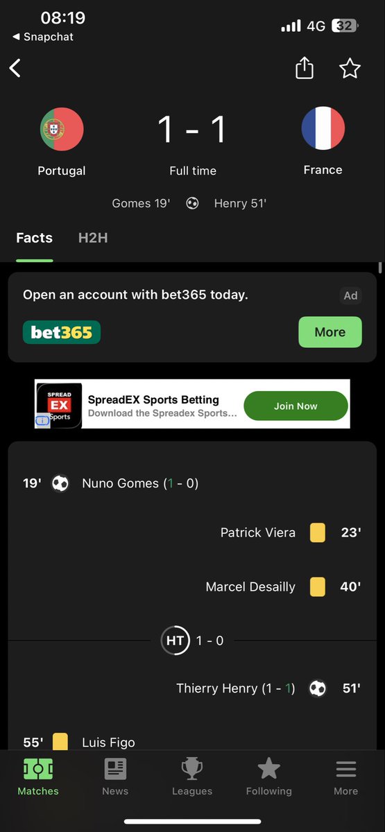 Anyone else just get a random Futmob noti about this game ? 😭