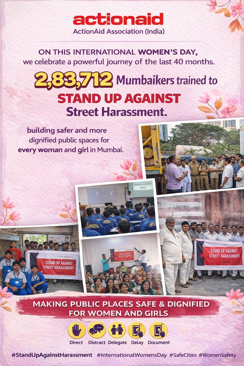 On this International Women’s Day, ActionAid Association celebrated the powerful journey of the past 40 months. A total of 2,83,712 Mumbaikers—including 10,265 people trained in the first two months of 2026—have learned to stand up against street harassment, helping build safer