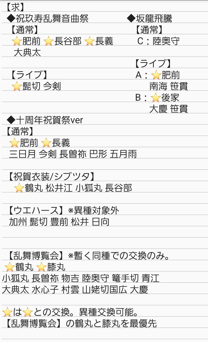 きら【取引用】備前国 tweet media