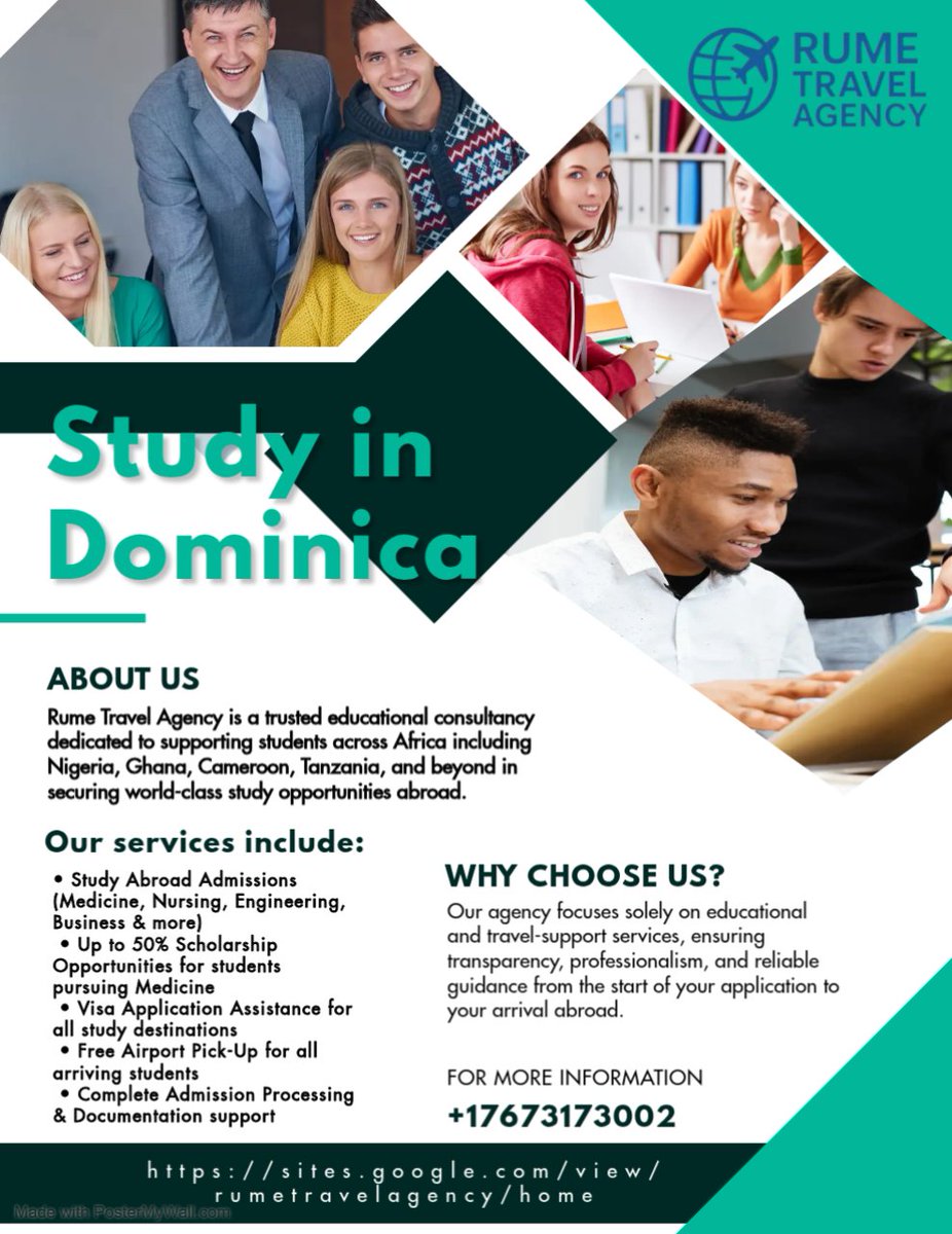RumeTravelAgent's tweet photo. Rume Travel Agency is a trusted educational consultancy dedicated to supporting students across Africa—including Nigeria, Ghana, Cameroon, Tanzania, and beyond—in securing world-class study opportunities abroad.

#RumeTravelAgency
#RelocateAbroad
#UKRelocation
#StudyAbroadAfrica https://t.co/JzXU4mT5jt