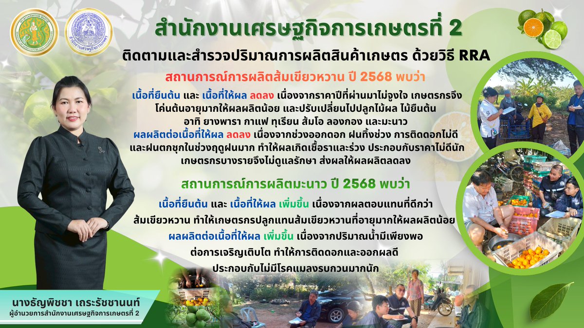 สำนักงานเศรษฐกิจการเกษตรที่ 2 (@roae2_pr) on Twitter photo 