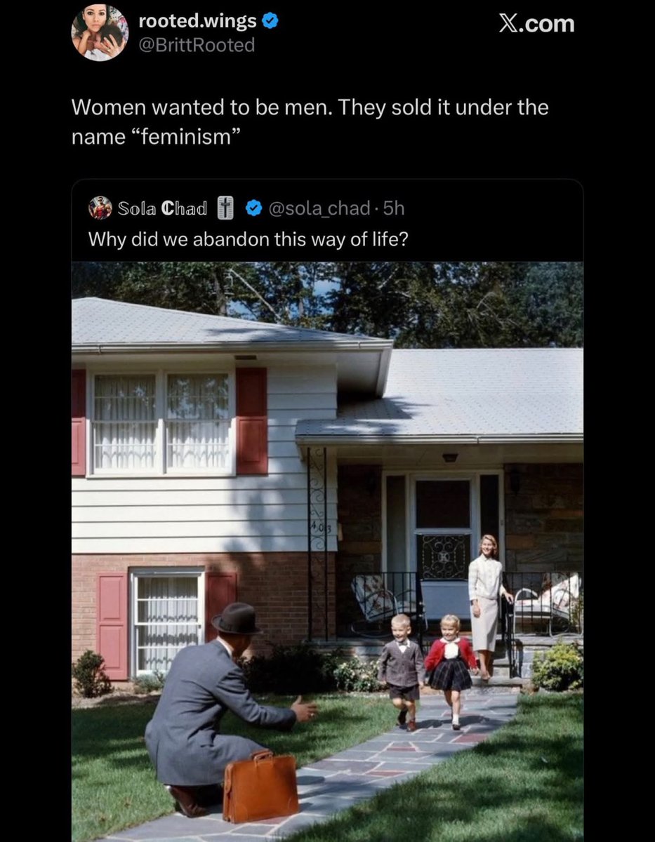 This was life before feminism convinced women staying at home and raising your kids was oppressive.