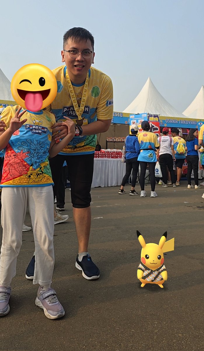 AlvinHalim's tweet photo. 10 years of playing @PokemonGoApp, my most memorable moment was doing a 3.5k Pokemon Run with my family, including Special Batik Pikachu, Pancham and Ponyta with all pokemon fans in Jakarta in 2024.
#GOMemories and #Sweepstakes https://t.co/4offN73Hb5