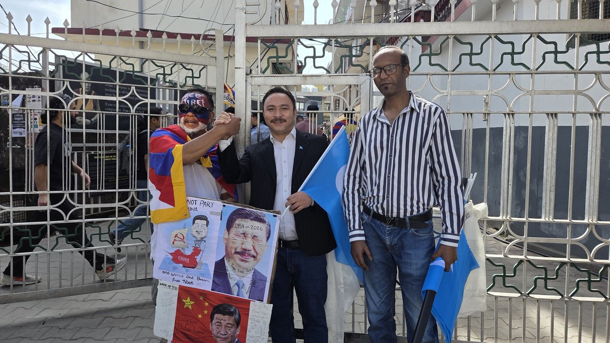 ius1933's tweet photo. Unity is Strength.

Today in Dharamshala, history was written in footsteps. On Tibet Uprising Day, the Indian Uyghur Society stood in unwavering solidarity with our Tibetan brothers and sisters.
#tibet #EastTurkistan #TibetUprisingDay https://t.co/DGPdU1EcZl