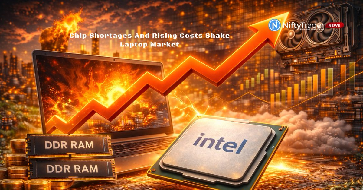 niftytraderin's tweet image. Laptop Prices Could Surge Up to 35% This Year — Why Rising Memory and GPU Costs May Slow the PC Market
Read More : niftytrader.in/markets/laptop…
#Laptop #LaptopPrices #PCMarket #PersonalComputers #TechIndustry