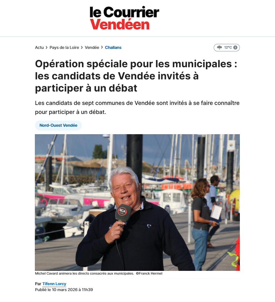 📰 Totale Impro 2.0 dans Le Courrier Vendéen : une reconnaissance médiatique qui compte

🎯 <a href="/tifennlorcy/">Tifenn Lorcy</a>  &amp; Le Courrier Vendéen &amp; <a href="/actufr/">actu.fr</a> &amp; Michel Cavard &amp; Jean-Pierre Morvan &amp; Totale Impro 2.0

🔗 actu.fr/pays-de-la-loi…