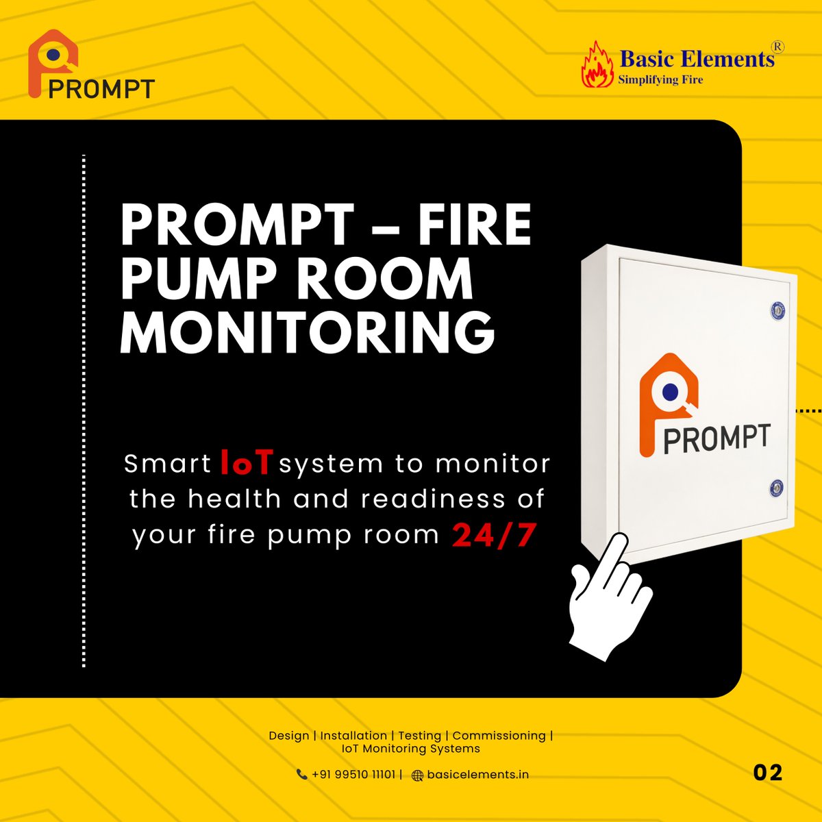 SimplifyingFire's tweet photo. Fire pump failures often go unnoticed due to:

⚠ Pump not in auto mode
⚠ Power supply issues
⚠ Pressure drops
⚠ Valve changes
PROMPT – Fire Pump Monitoring System ensures 24/7 real-time visibility and instant alerts.
🔥 Stay informed. Stay prepared.
#FireSafety #IoT https://t.co/A1kaZpxuXB
