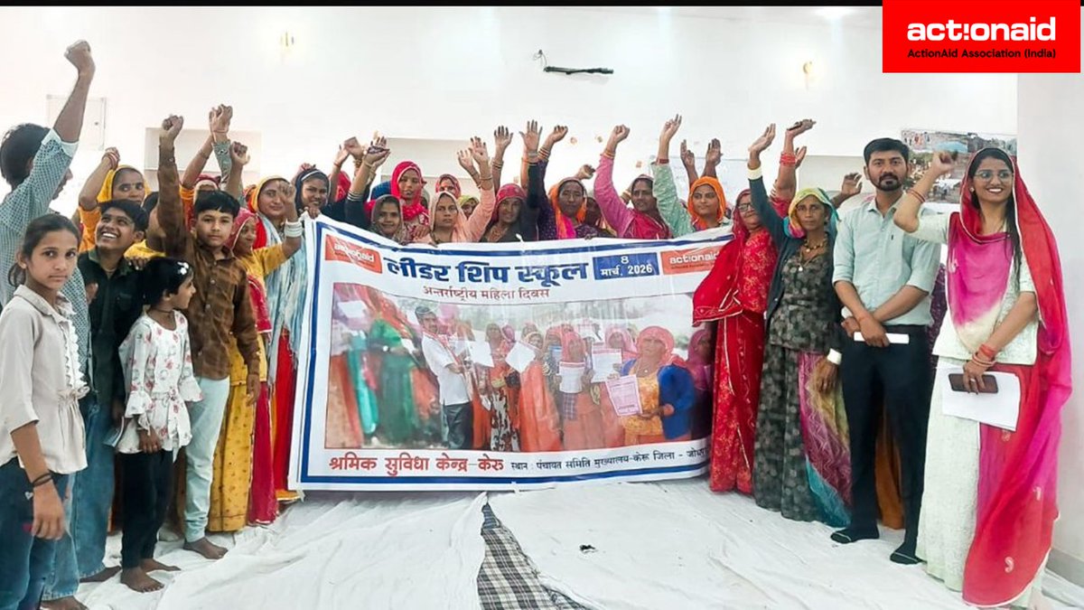 On the occasion of International Women’s Day, Actionaid Association organised Women Leadership Training at keroo Village,Jodhpur with 84 women from 18 villages participating.
The session focused on women’s safety and self-reliance, including discussions on 25 important government