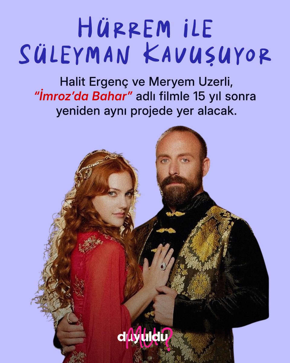 🎬 Halit Ergenç ve Meryem Uzerli, “İmroz’da Bahar” adlı filmle 15 yıl sonra yeniden aynı projede yer alacak.