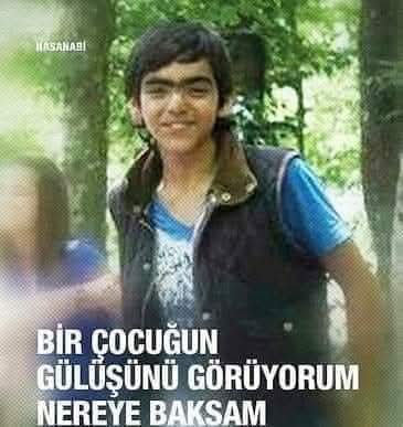 Gezi eylemlerinde polisin attığı gaz bombası fişeğiyle ağır yaralanan, 269 gün komada kalan ve 11 Mart 2014'de yaşam mücadelesini kaybeden 15 yaşındaki Berkin ELVAN'ımızı sevgiyle anıyorum.