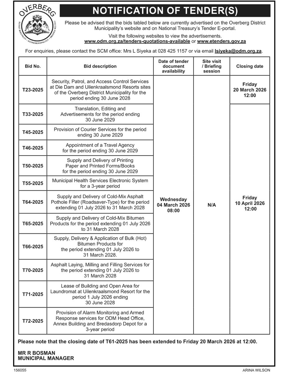Overberg District Municipality tweet media