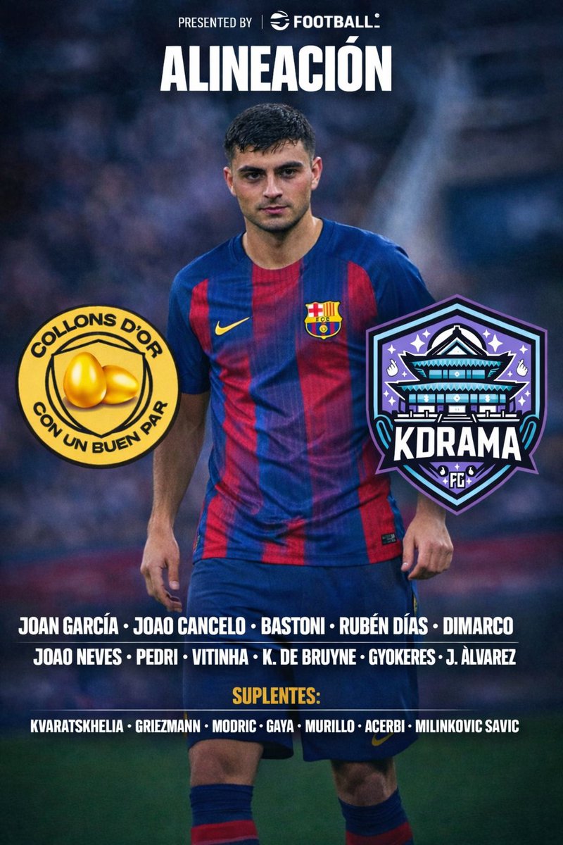 11 inicial para el partido contra <a href="/KDRAMAFC10/">K-DRAMA FC</a> de la <a href="/PropheticsLigue/">Prophetics Ligue</a> viernes a las 23:30h