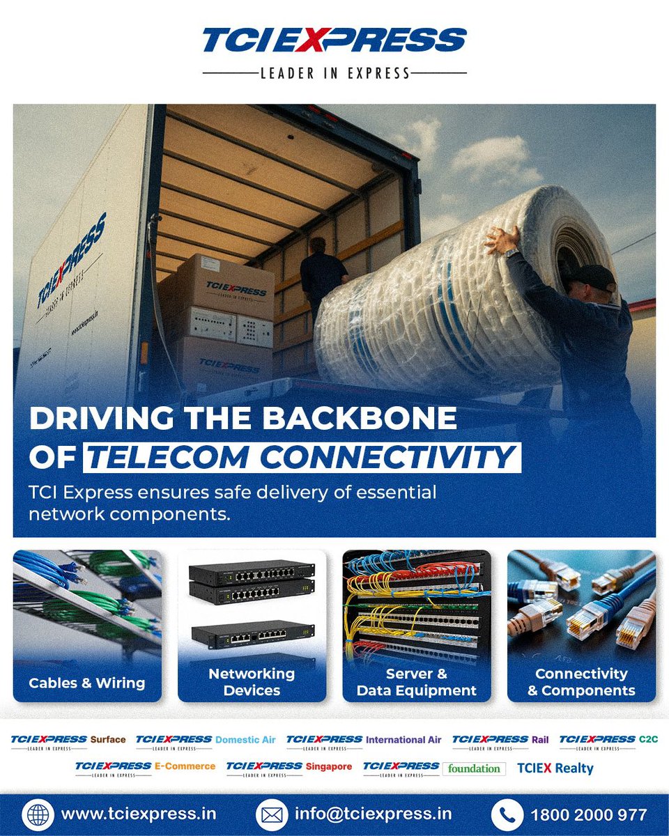 RohanShah142300's tweet image. In the logistics industry, punctual deliveries are extremely important. Businesses depend on shipping services that can deliver products within committed timelines. TCI Express, widely known as the best logistics company.
tciexpress.in/mbg-express

#TCIExpress #Logistics #Transport