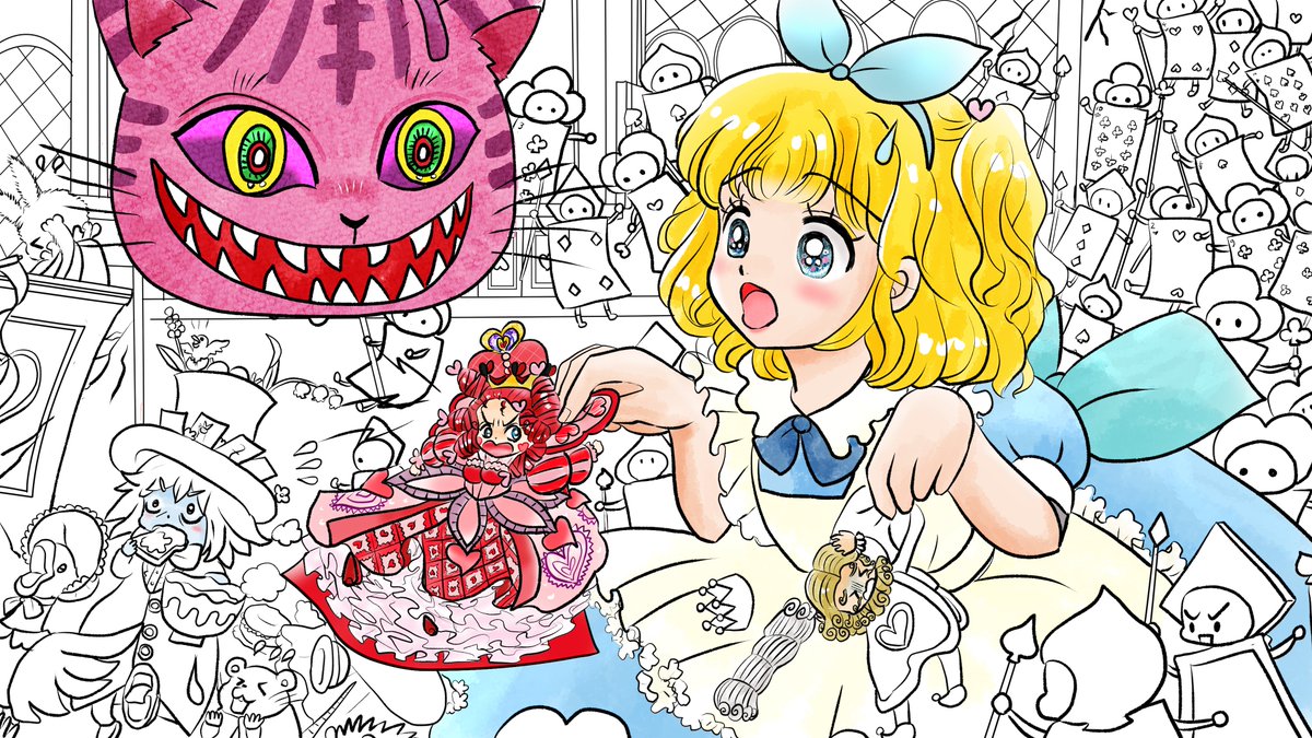 昨日描いた絵です( ゜Д゜)
恋の魔法とおまじない740-7完成
福娘童話集不思議の国のアリス19話色塗り途中
素材ちびモブ会社員文字付
#恋の魔法とおまじない