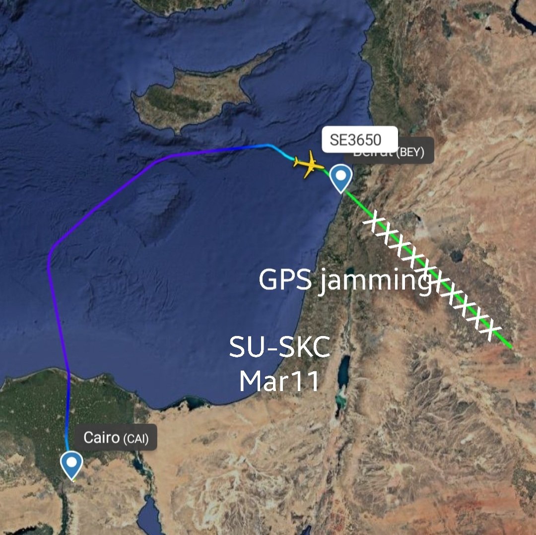 LebanonJets's tweet photo. Interesting charter #SUSKC SkyVision Airlines A320 of Egypt has arrived from Cairo fo Beirut as #SVI3650 then onwards to (??) Türkmenbaşy (Turkmenbashi) Turkmenistan on the Caspian Sea. This airline does odd trips both passenger &amp; cargo https://t.co/K62rP7vBC6