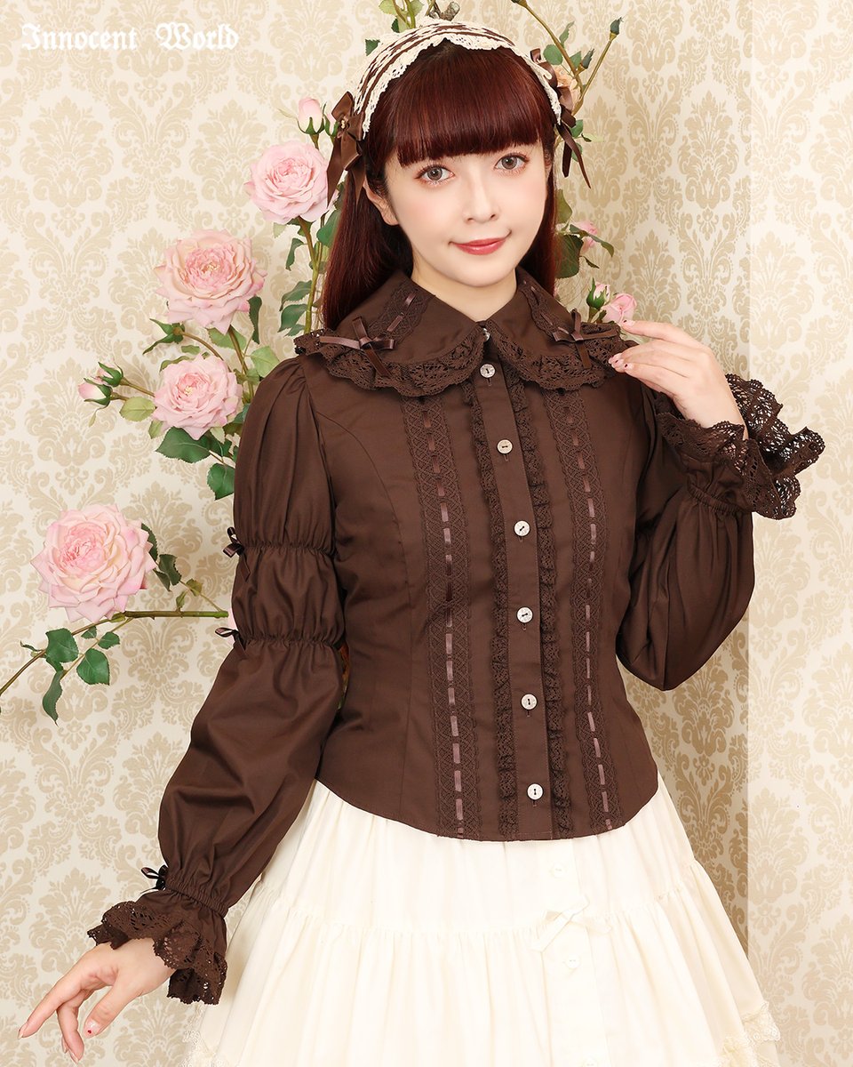最終値下げ 姫袖 新品 Innocent World 編み上げリボン ブラウス USED】編み上げリボン姫袖ブラウス | Innocent World | ロリータ