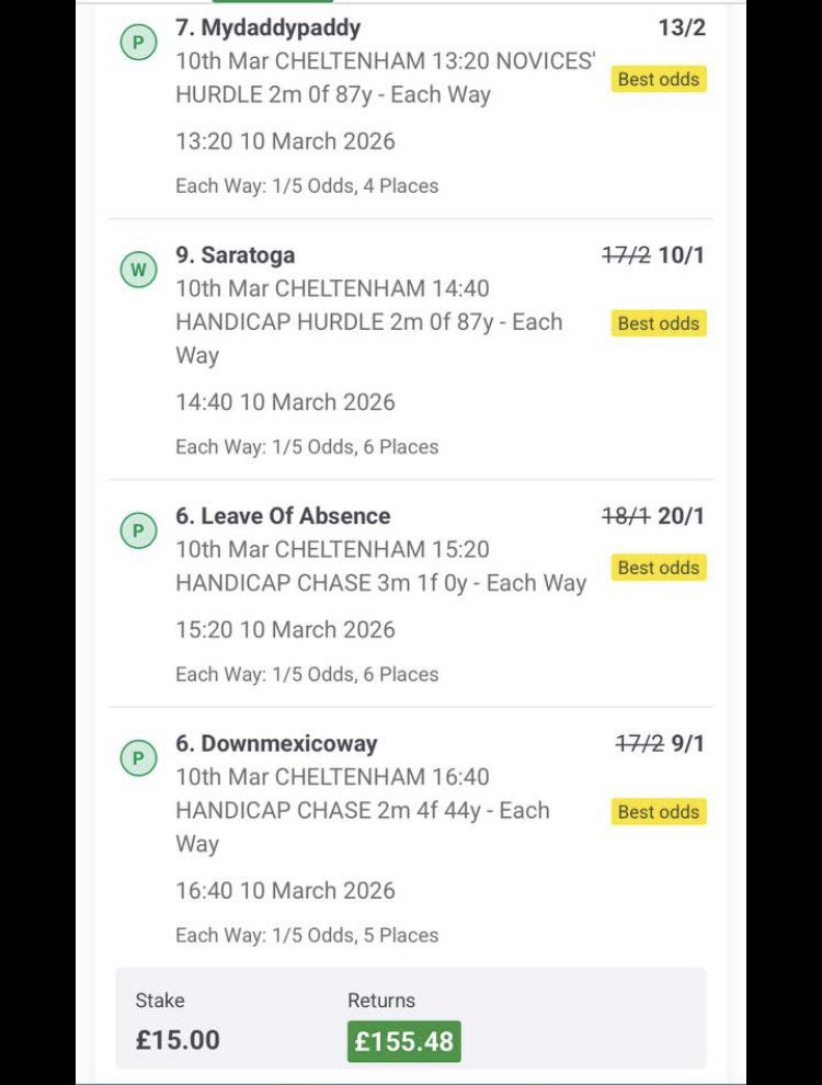 TipsandNaps's tweet photo. What a first day at Cheltenham we had!!! Join our channel to get it all for FREE 👉 https://t.co/FmzINCs9OD #CheltenhamSwoop4 #CheltenhamFestival https://t.co/7Qdru8ylba